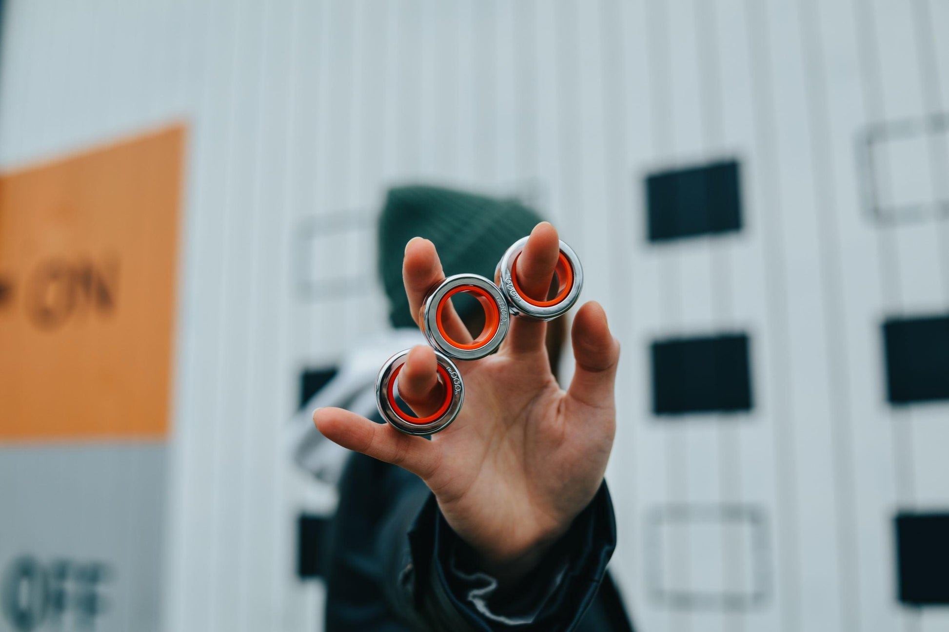 Fingears M-19mm Red-Black Set